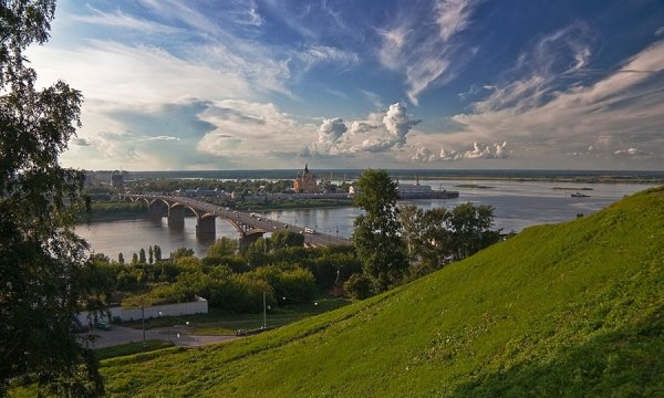 Река Волга Дятловы горы Нижний Новгород