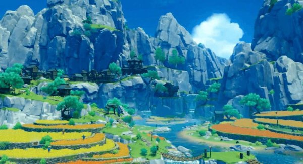 Пейзажи тейвата Геншин