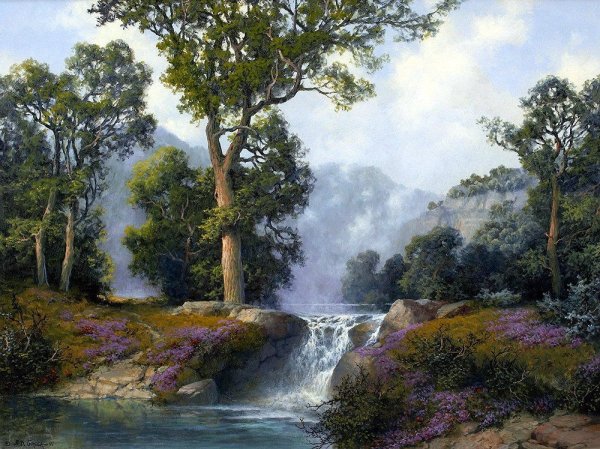 Картины Томаса Аколе водопады