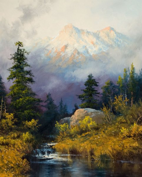 Художник Сергей Басов родные просторы