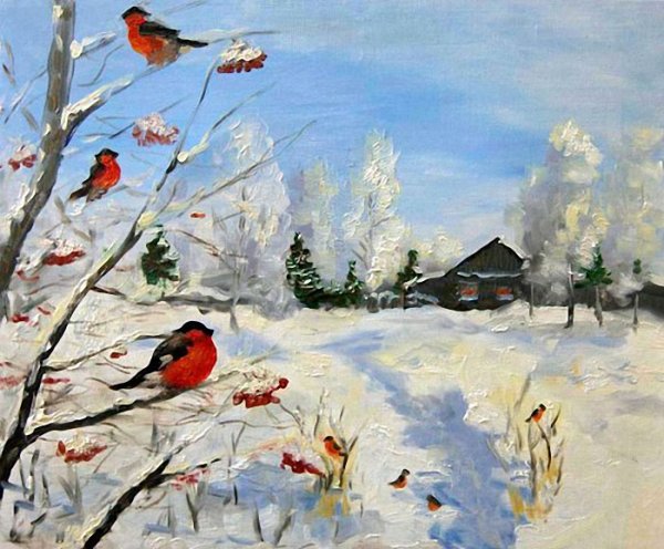Зимние пейзажи известных художников