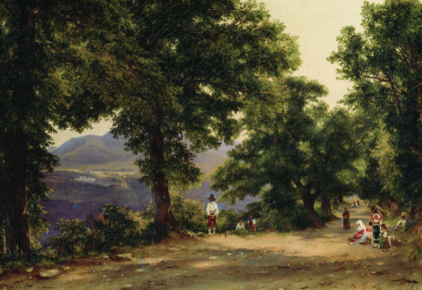 Михаил Лебедев "Альбано близ Рима" 1836г.