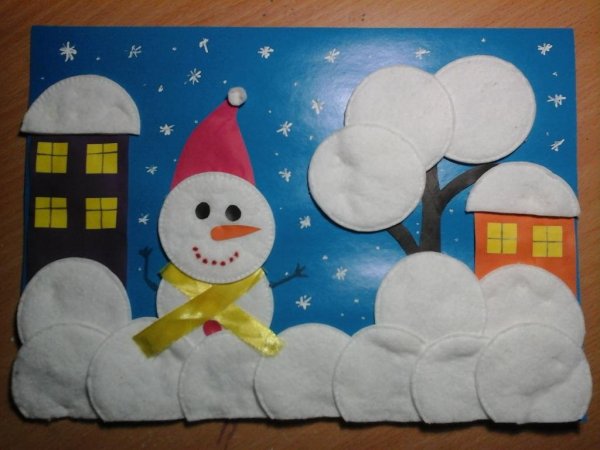 Зимняя аппликация