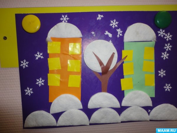 Зимняя аппликация