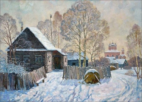 Сурикова Ивана Захаровича иллюстрация зима