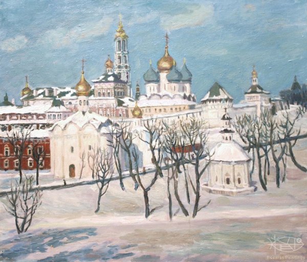 Василий Иванович Суриков зима в Москве