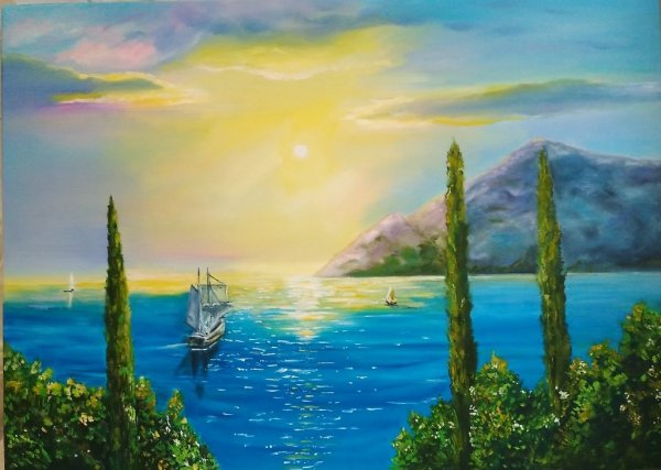 Художник Звольская Крым