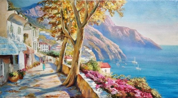 В море. Раскраска