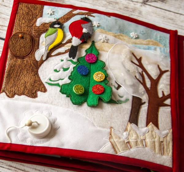 Зимнее панно из фетра