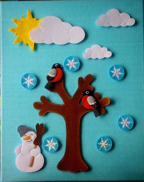 Фетровое панно для детей