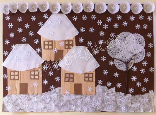 Зимняя аппликация