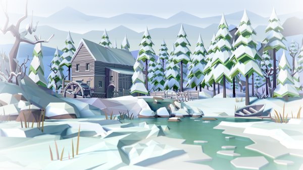 Зимний ландшафт ФОРТНАЙТ