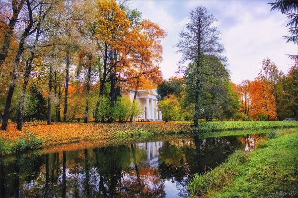 Город Пушкин осенью