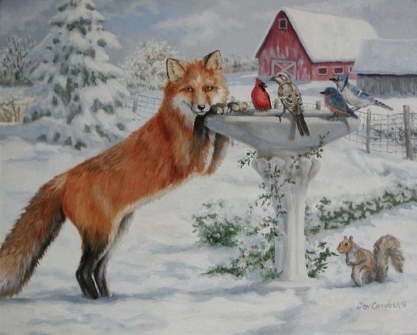 Алмазная мозаика "лиса"