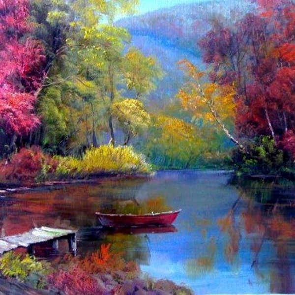 Живописный пейзаж маслом