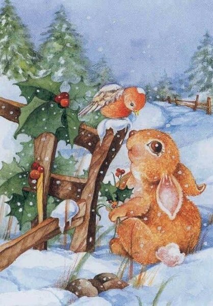 Зима зверушки