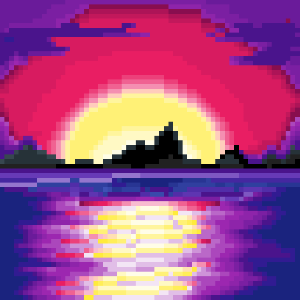 Пиксель пейзаж