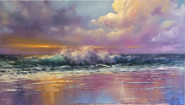 Алмазная вышивка шумный берег