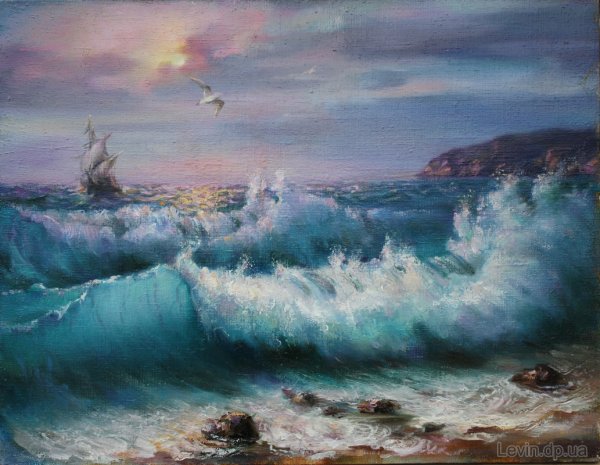 Морской пейзаж мастер класс