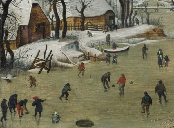 Питер брейгель старший. "Пейзаж с конькобежцами и ловушкой для птиц"