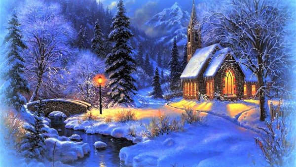 Новогодний пейзаж