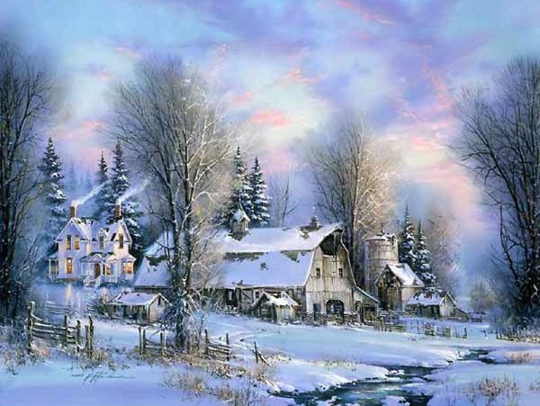 Художник Терри Редлин зима