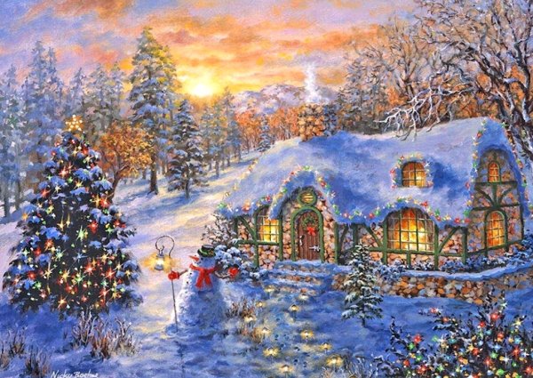 Томас Кинкейд Рождество поезд