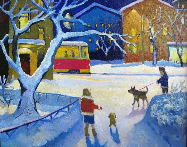 Городской пейзаж станковая композиция