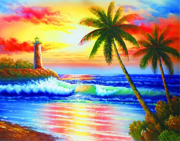 Алмазная живопись Маяк Painting Diamond