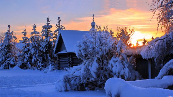 Зимняя Карелия Церковь