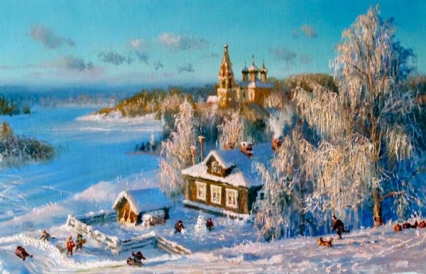 Владимир Жданов зимние картины