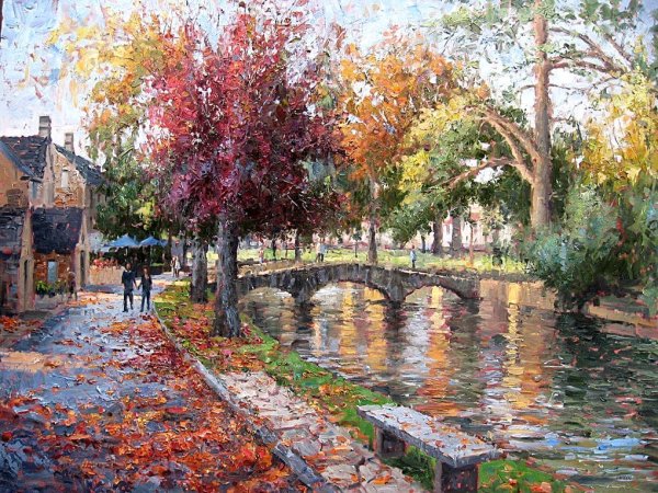 Клод Моне осень в Аржантее