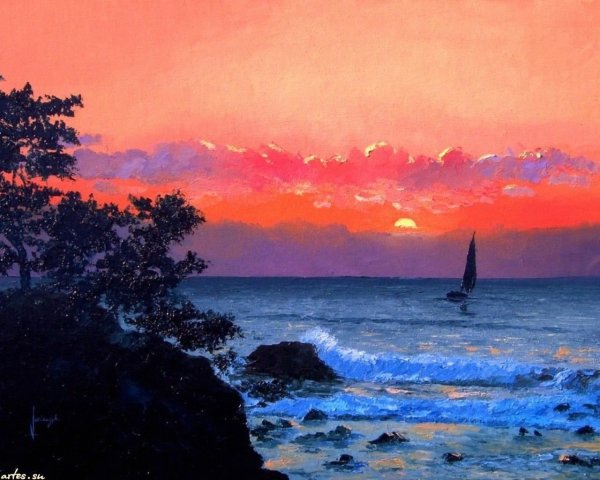 Морской пейзаж Татьяны Букреевой