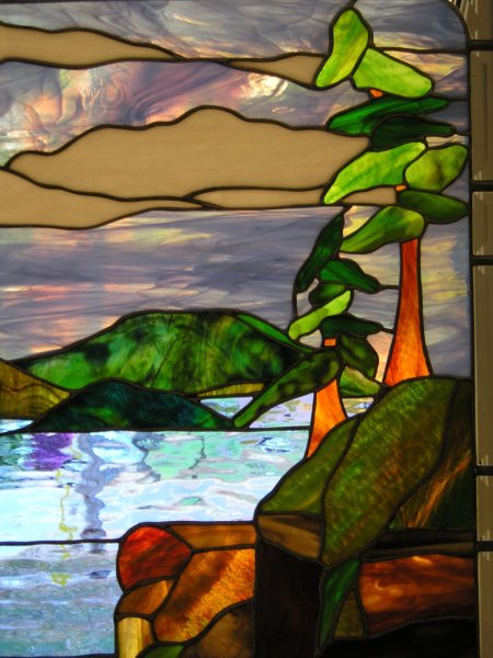 Витражный пейзаж