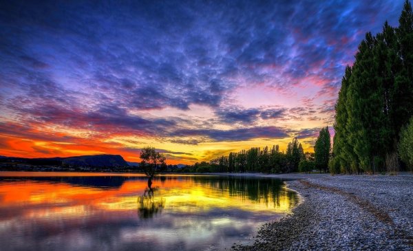 Пейзаж закат