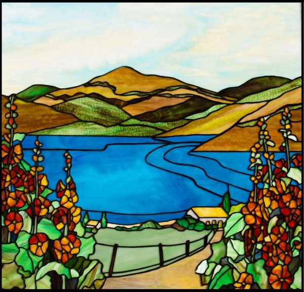 Витраж пейзаж