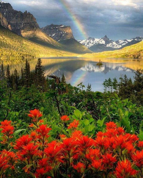 Национальный парк Глейшер Монтана США