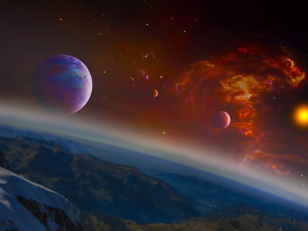 Пейзаж космоса