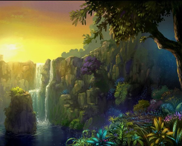 Водопад фэнтези