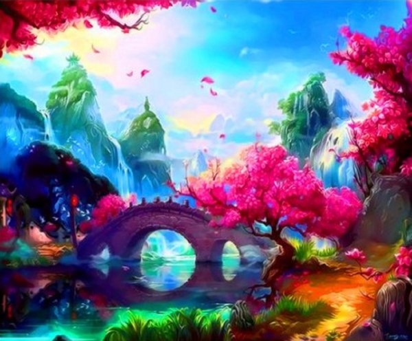 Сказочные фантастические пейзажи