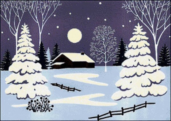 Александр Болотов пейзаж зима