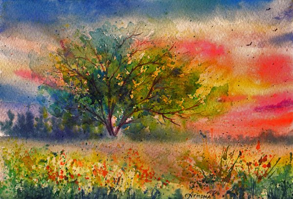 Анна Армона акварель