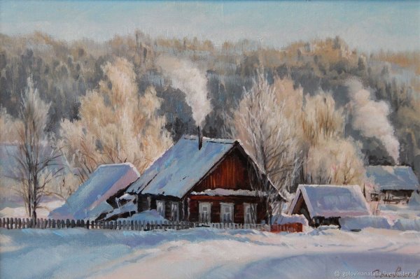 Художник Сергей Ковальчук зима