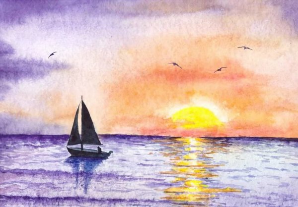 Пейзаж рисунок