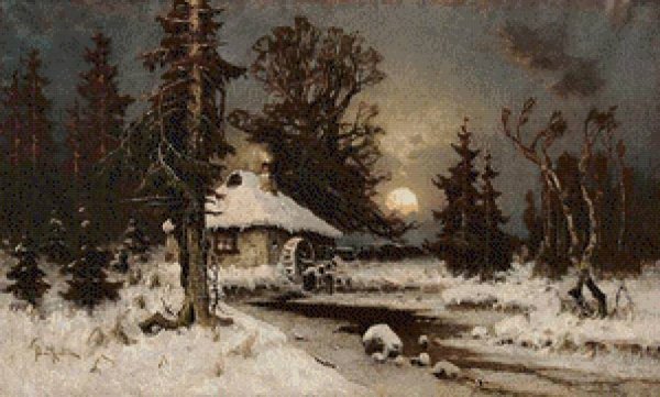 Художник Михаил Сатаров зима