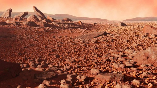 Пейзажи Марса с марсохода