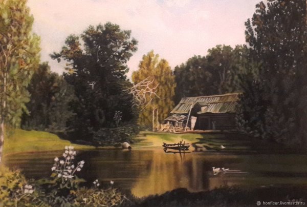 Василий Поленов пруд в Абрамцеве