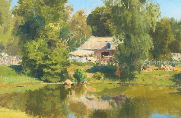 Василий Дмитриевич Поленов пруд в Абрамцеве