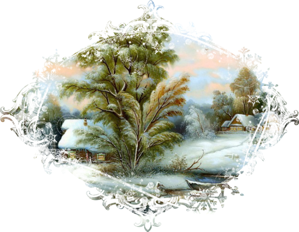 Элементы зимнего пейзажа