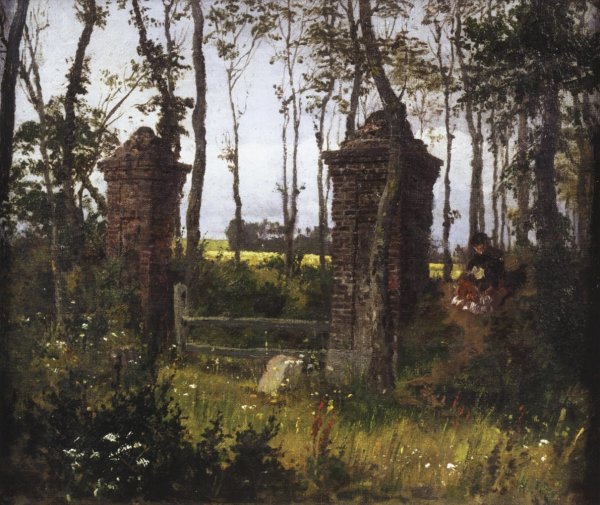 Поленов старые ворота. Вель. Нормандия. 1874